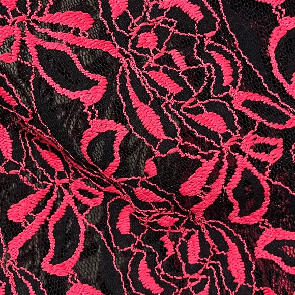 Lularoe Lindsay Kimono Black & Pink Lace Coverup Cardigan Sz Med *UPDATED* - Picture 8 of 14